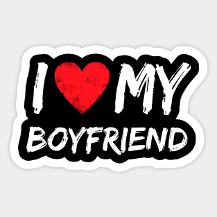 I love My Boyfriend Sticker